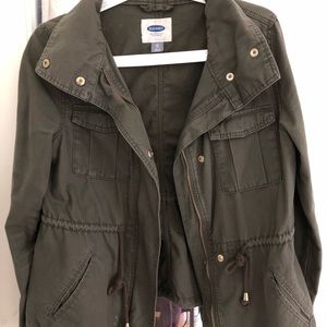 Green utility jacket